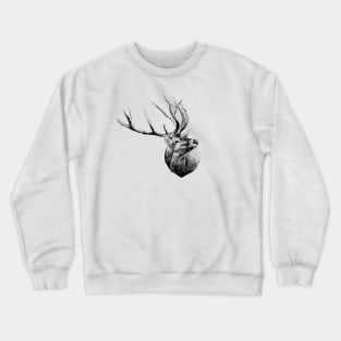 Red deer portrait Crewneck Sweatshirt